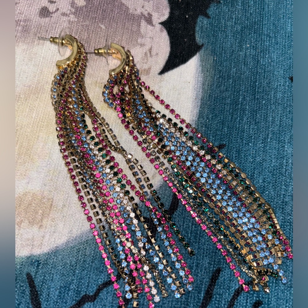 Rhinestone earrings